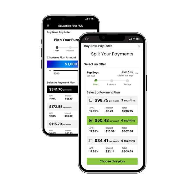 Phones with Buy Now Pay Later screens