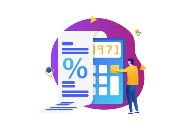 Calculator Illustration Calculator Illustration