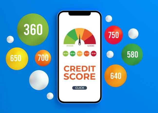 credit score graphic