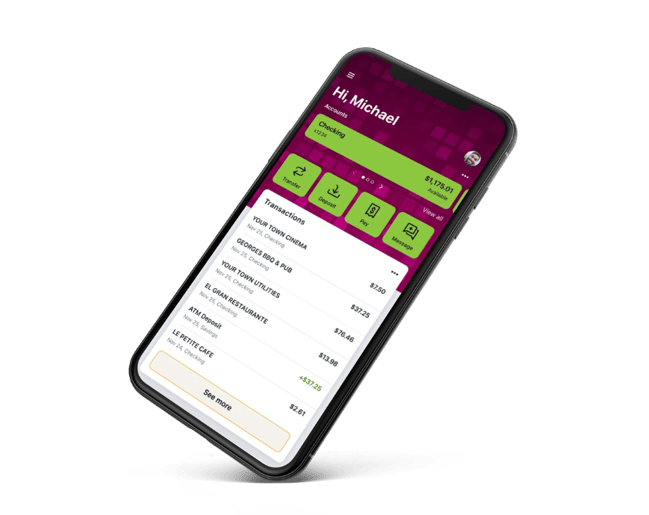 Image of Education First mobile banking app