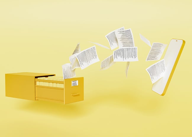 e-statements, a paperless and secure way to receive bank statements.