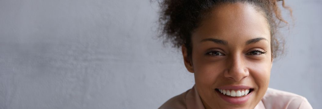 smiling black woman